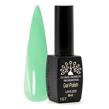 Oja semipermanenta Black Elite, Global Fashion 8 ml, Verde 107 de firma originala