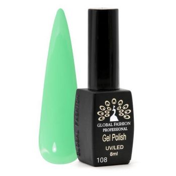 Oja semipermanenta Black Elite, Global Fashion, 8 ml, Verde 108 de firma originala