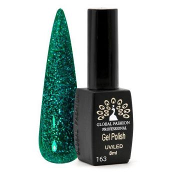 Oja semipermanenta Black Elite, Global Fashion, 8 ml, Verde 163 la reducere