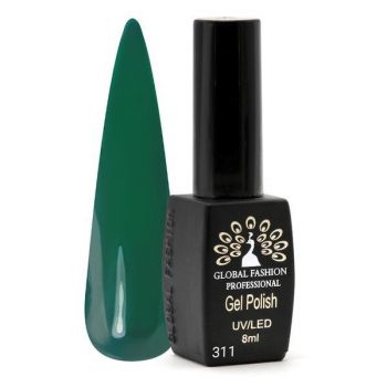 Oja semipermanenta Black Elite, Global Fashion 8 ml, Verde 311