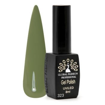 Oja semipermanenta Black Elite, Global Fashion 8 ml, Verde 323 ieftina