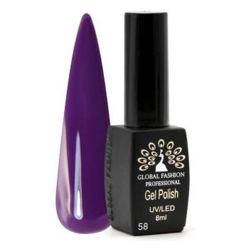 Oja semipermanenta Black Elite, Global Fashion 8 ml, Violet 058 de firma originala