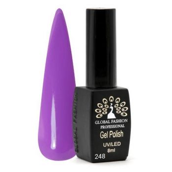 Oja semipermanenta Black Elite, Global Fashion 8 ml, Violet 248 ieftina