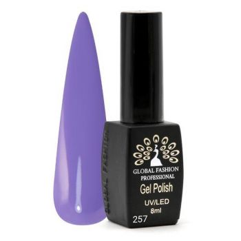 Oja semipermanenta Black Elite, Global Fashion 8 ml, Violet 257 la reducere