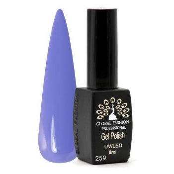 Oja semipermanenta Black Elite, Global Fashion 8 ml, Violet 259