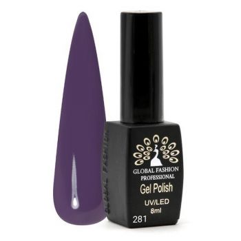 Oja semipermanenta Black Elite, Global Fashion, 8 ml, Violet 281 ieftina