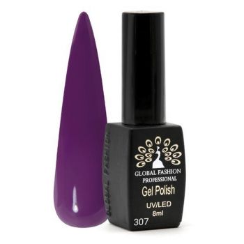 Oja semipermanenta Black Elite, Global Fashion 8 ml, Violet 307 ieftina