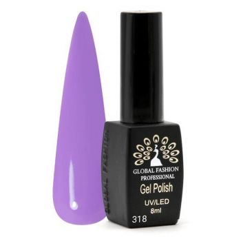 Oja semipermanenta Black Elite, Global Fashion 8 ml, Violet 318 la reducere