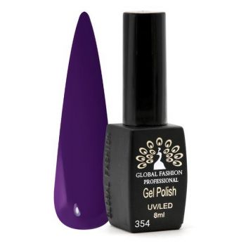 Oja semipermanenta Black Elite, Global Fashion 8 ml, Violet 354 de firma originala