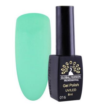 Oja semipermanenta, Global Fashion, London, 8 ml, Verde 16