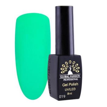 Oja semipermanenta, Global Fashion, London ,8 ml, Verde 19 la reducere