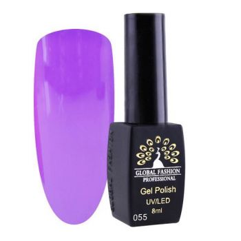 Oja semipermanenta, Global Fashion, London,8 ml, Violet 55 ieftina