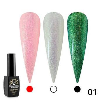 Oja semipermanenta, Global Fashion, Shine Star, 8 ml ,01