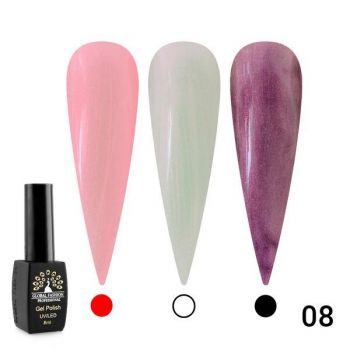 Oja semipermanenta, Global Fashion, Shine Star, 8 ml, 08