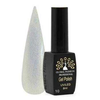 Oja semipermanenta, Global Fashion, Shine Star, 8 ml, Argintiu 10 ieftina