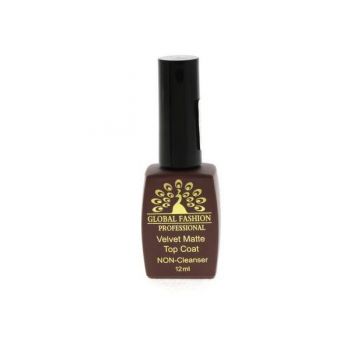 Top Coat Matte Velvet, Global Fashion, fara strat lipicios, 12 ml