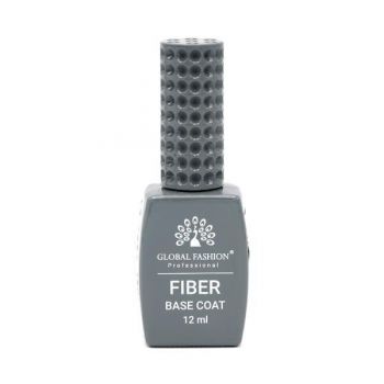 Base Coat, Global Fashion, Fiber, cu fibre, 12 ml, Transparent