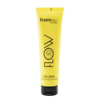 Crema FLOW 3D pentru bucle cu ulei de avocado, colagen si aloe (contine filtru UV) Flow 3D, 150ml de firma originala