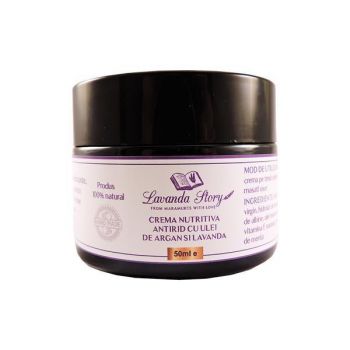 Crema nutritiva cu ulei de argan- Lavanda Story 50 ml ieftina