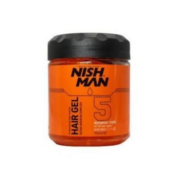 Gel de coafare Extra Strong Hair Dynamic Nishman, 750ml