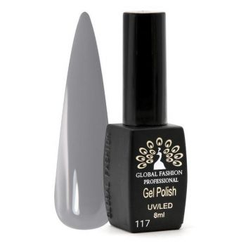 Oja semipermanenta, Global Fashion, Black Elite, 8 ml, Gri 117 la reducere