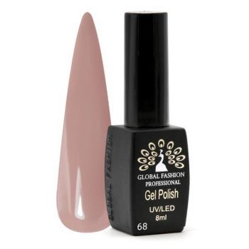 Oja semipermanenta, Global Fashion, Black Elite, 8 ml, Nude 068 ieftina