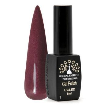 Oja semipermanenta, Global Fashion, Black Elite, 8 ml, Rosu bordo 001 la reducere