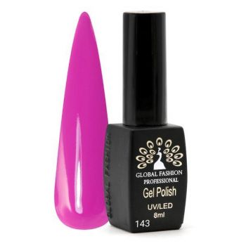 Oja semipermanenta, Global Fashion, Black Elite, 8 ml, Roz 143 ieftina