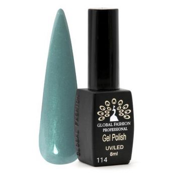 Oja semipermanenta, Global Fashion, Black Elite, 8 ml, Verde 114 la reducere