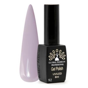 Oja semipermanenta, Global Fashion, Black Elite, 8 ml, Violet 092 ieftina