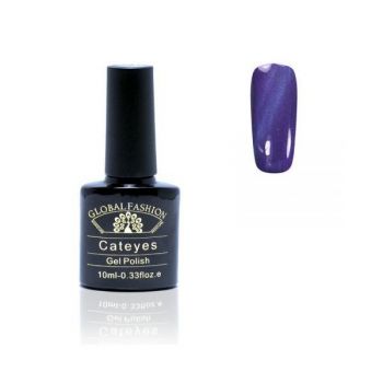 Oja semipermanenta, Global Fashion, Cat Eye, 10 ml, Violet 75 de firma originala