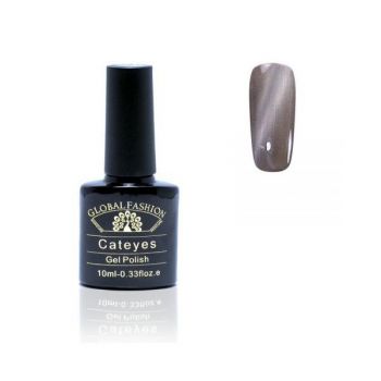 Oja semipermanenta, Global Fashion, Cat Eye, 8 ml, Gri 74