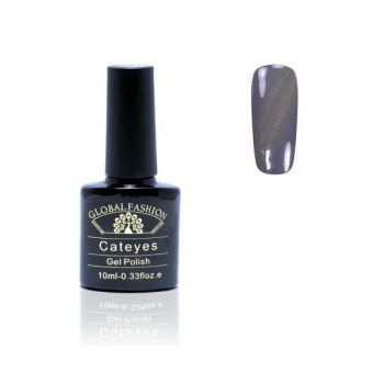 Oja semipermanenta, Global Fashion, Cat Eyes, 10 ml, Gri 66 Oja semipermanenta, Global Fashion, Cat Eyes, 10 ml, Gri 66