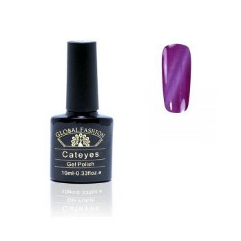 Oja semipermanenta, Global Fashion, Cat Eyes, 10 ml, Violet 47 ieftina