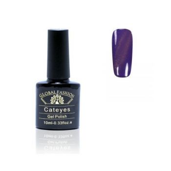 Oja semipermanenta, Global Fashion, Cat Eyes, 10 ml, Violet 68 ieftina