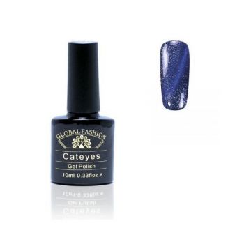 Oja semipermanenta, Global Fashion, Cat Eyes, 10ml, Albastru 56 de firma originala