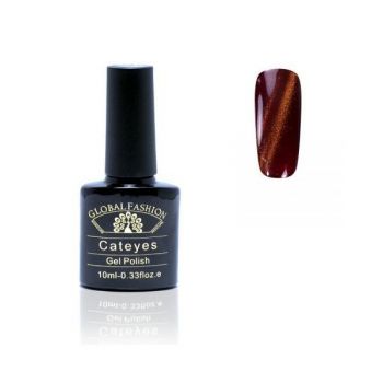 Oja semipermanenta, Global Fashion, Cat Eyes, 10ml, Maro 35