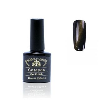 Oja semipermanenta, Global Fashion, Cat Eyes, 10ml, Verde 25 ieftina