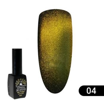 Oja semipermanenta, Global Fashion, Cat Eyes 24D, 8 ml, Chameleon 04 la reducere