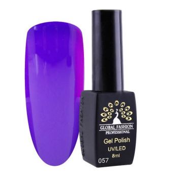 Oja semipermanenta, Global Fashion, London 8 ml, Violet 057 la reducere