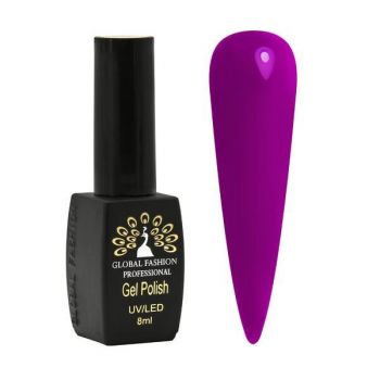 Oja semipermanenta, Global Fashion, Luminous, fosforescenta, 8 ml, Violet 11 la reducere