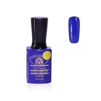 Oja semipermanenta, Global Fashion, Premium, 15 ml, Albastru 094 ieftina