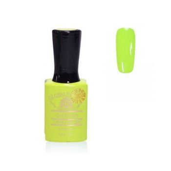 Oja semipermanenta, Global Fashion, Premium, 15 ml, Galben neon 007