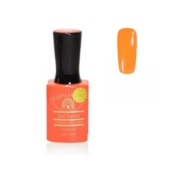 Oja semipermanenta, Global Fashion, Premium, 15 ml, Portocaliu 053 ieftina