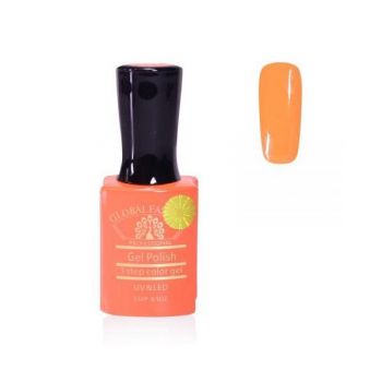 Oja semipermanenta, Global Fashion, Premium, 15 ml, Portocaliu 057 ieftina