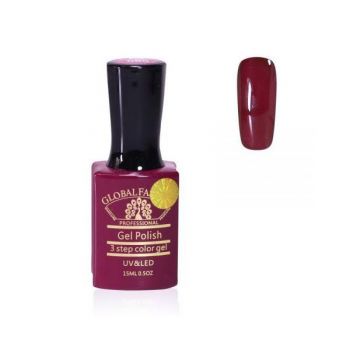 Oja semipermanenta, Global Fashion, Premium, 15 ml, Rosu bordo 085 ieftina