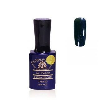 Oja semipermanenta, Global Fashion, Premium, 15ml, Albastru 003 ieftina