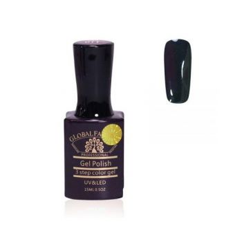 Oja semipermanenta, Global Fashion, Premium, 15ml, Negru 011 ieftina