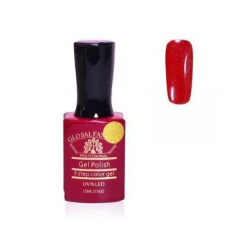 Oja semipermanenta, Global Fashion, Premium, 15ml, Rosu 022