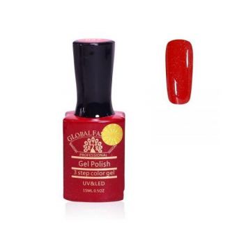 Oja semipermanenta, Global Fashion, Premium, 15ml, Rosu 027